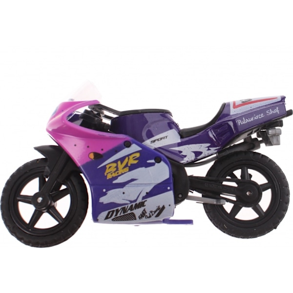 Rob Motorbike Motorcykel Mc Race Bike 9cm Lila 3