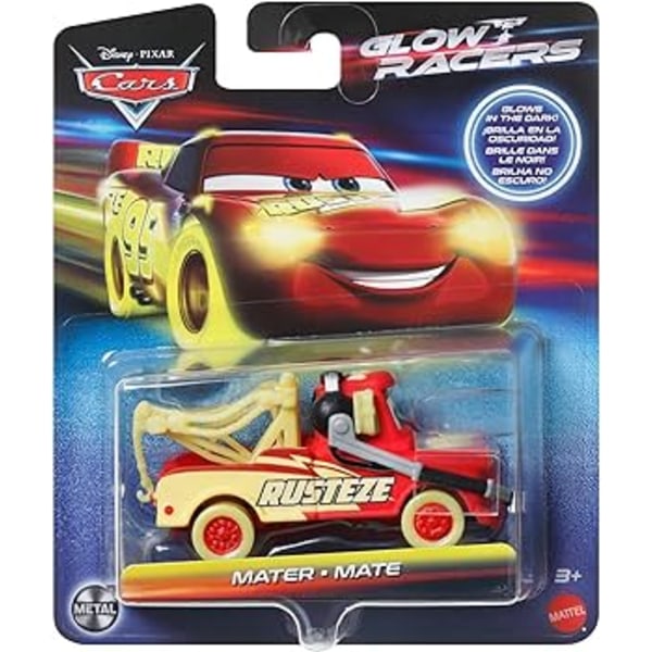 Leksaker Disney Cars Bilar metall Glow Racers Självlysande Bärga