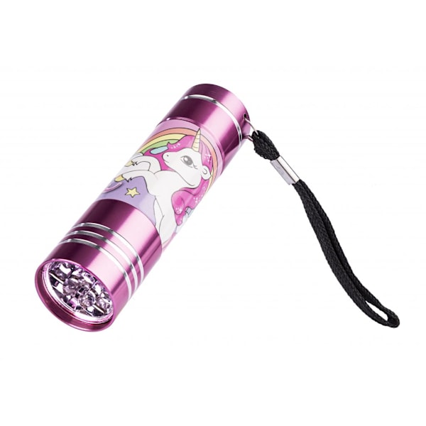 VN 4Girls UNICORN Alu Ficklampa Flashlight LED 9cm 2.Mörkblå