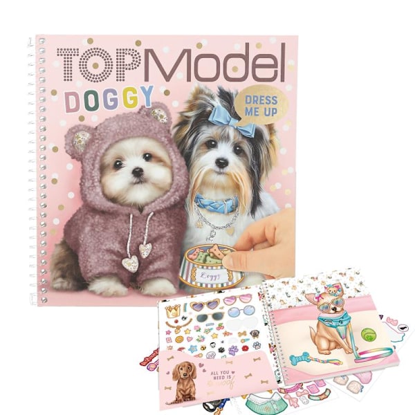 Top Model Pysselbok Dress me up DOGGY Hundar med stickers