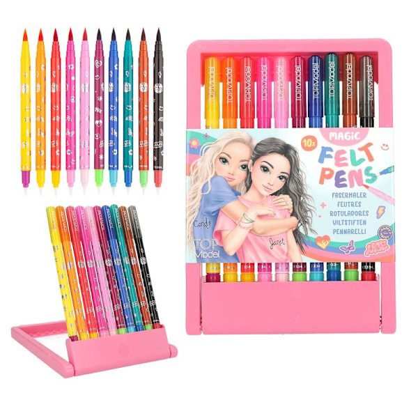 Top Model Topmodel Pyssel Filtpennor Feltpens Tuschpennor 10st F