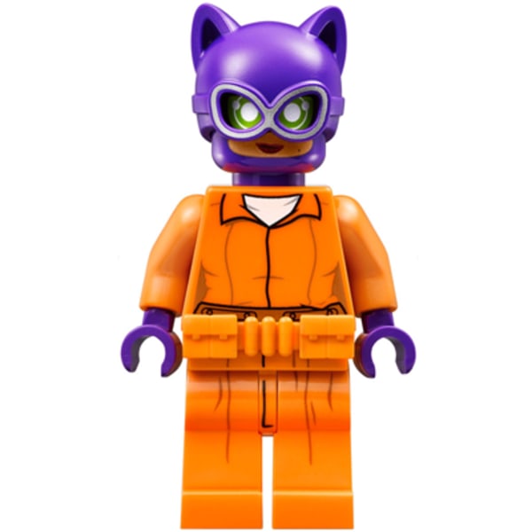 LEGO Superheros Batman Catwoman Prison Jumpsuit Orange BL5