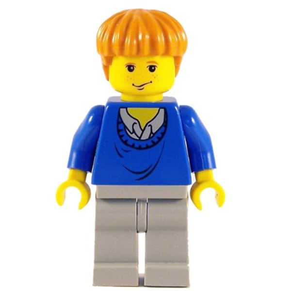 Lego Figurer Harry Potter Ron Blå Grå Klassisk LF2-11