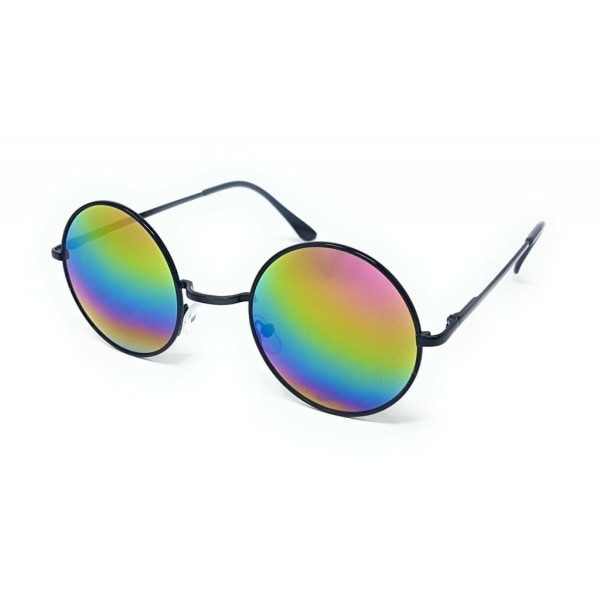 Solglasögon Glasögon Lennon Hippie Runda Svart 0253 | Fyndiq