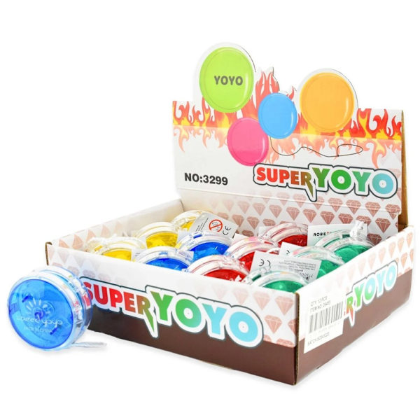 Leksaker Yoyo Jojo jo-jo Super Transparent 26455 Lyser 6cm Välj 4.Grön