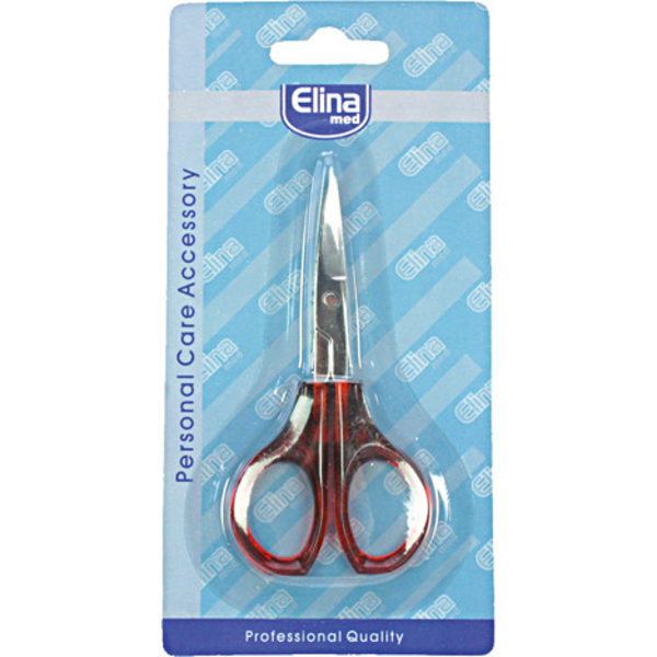 Nagelvård ELINA Sax Nagelsax Nail Scissors Silver/brun Rostfri 9