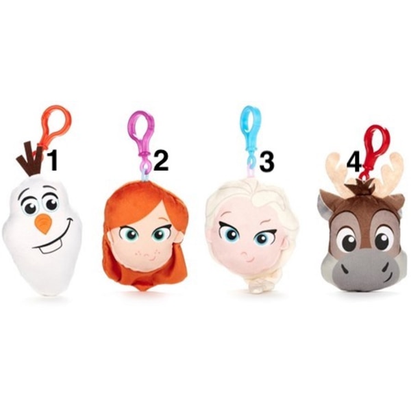Disney Frost Frozen Bag Clips Väskclips Nyckelring Plush HEAD 10 4.Sven