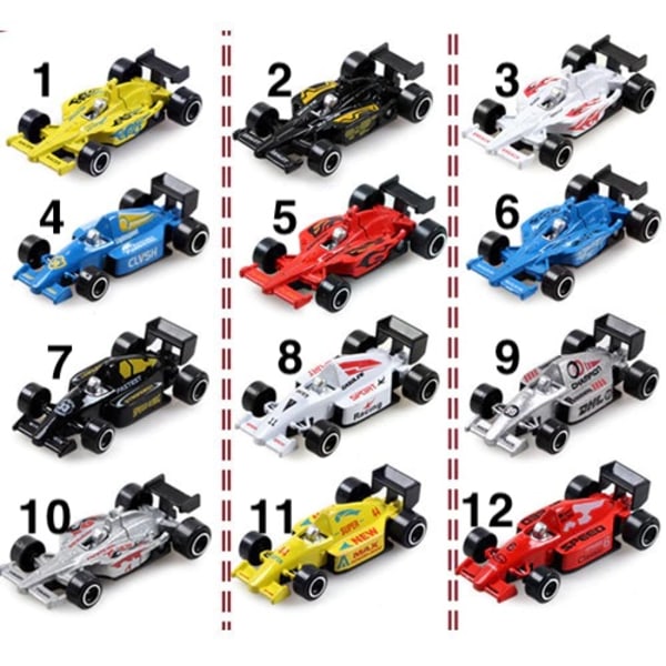 Robetoy Leksaker Cars Bilar 61748 F1 Formel 1 Racer Racerbil 7cm 7.Svart Text