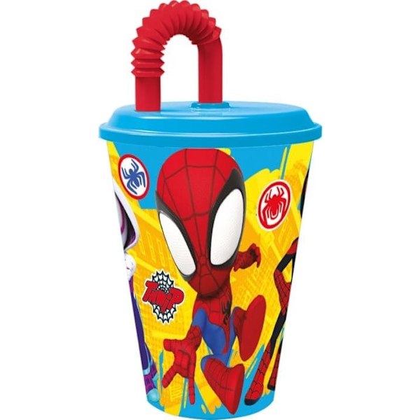 Leksaker Spider-man Spiderman 15080 SPIDEY Mugg med sugrör 430ml