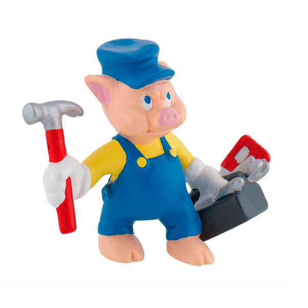 Bullyland Figur Disney De tre små grisarna - Blå Practical Verkt