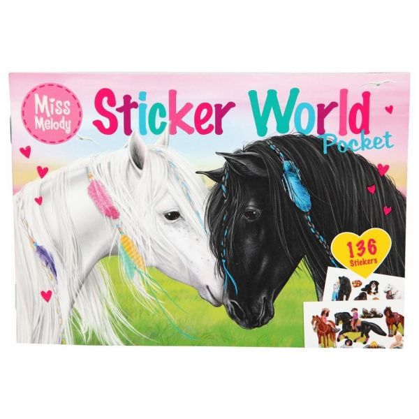 Miss Melody pyssel Häst - Sticker World Pocket 136st stickers
