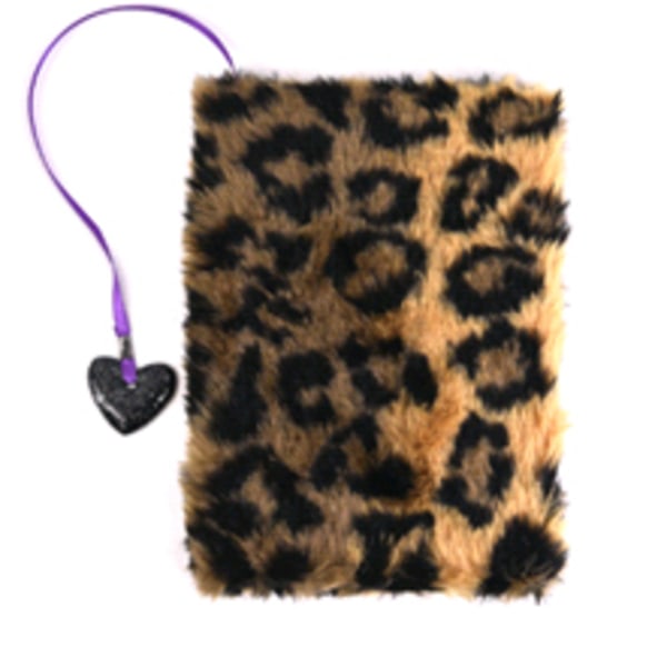 Leksaker Suntoys Notebook Anteckningsbok A5 Plush Leopard mönste