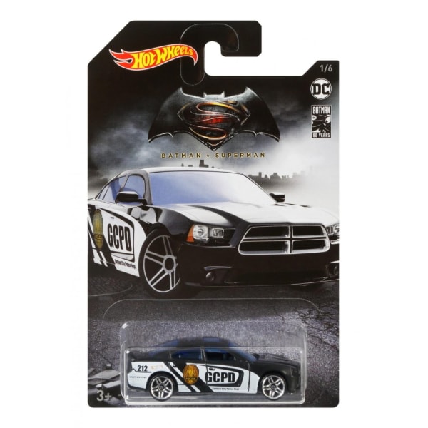 Hot Wheels Mattel Cars Bilar Batman metall 7cm Police GCPD 1/6 r