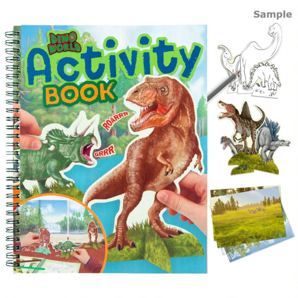 Motto - Dino World Activity Book DINOSAURIER pysselbok med pappf