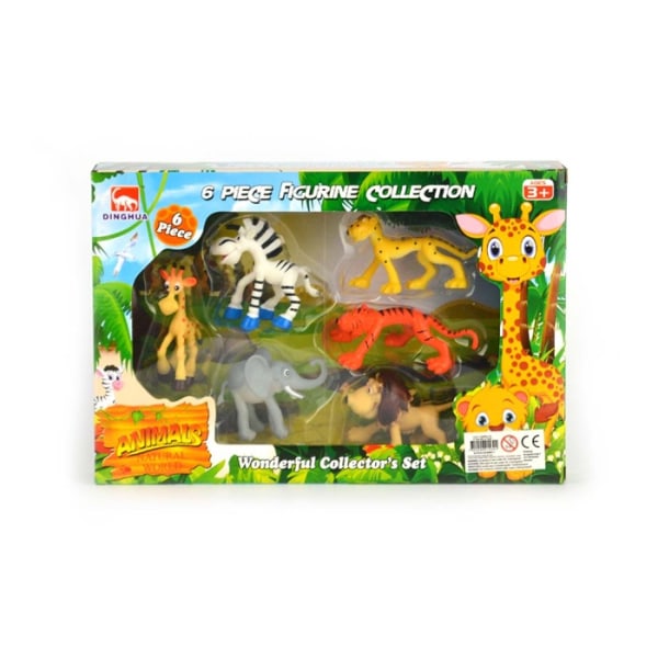 Leksaker Figurer Wild Animals Cartoons 6-Pack Roliga djur 41530