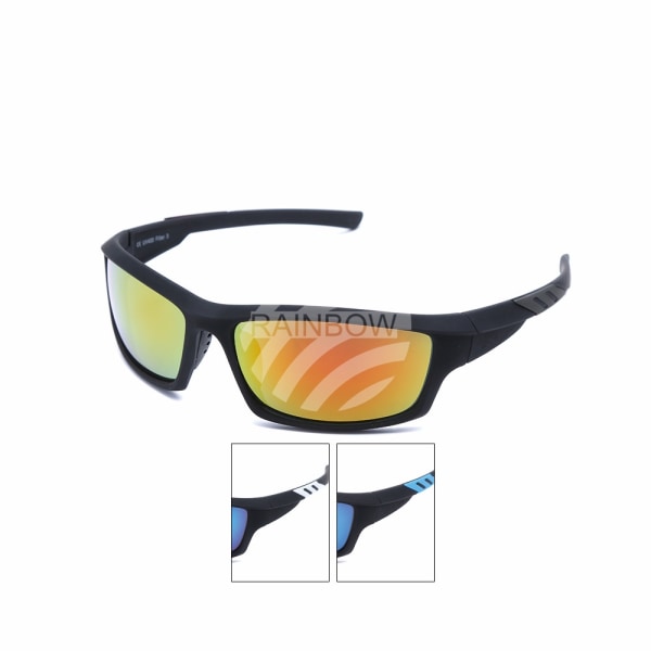ZTR Solglasögon Sunglasses Cykel MTB Sport VS-330 Svarta 14cm Vä 2.Blått  glas 21cb | 2.Blått glas | Fyndiq