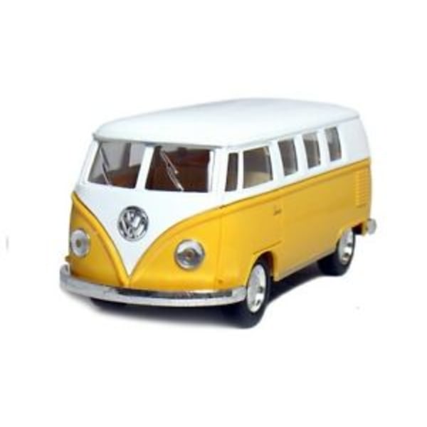 Cars Bilar 1962 Volkswagen VW Buss 61935 1:64 metall 6cm Gul
