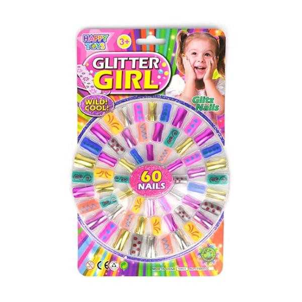 Leksaker Lösnaglar naglar 60st Glitter Girl Nails