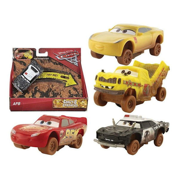 Disney Cars 3 Bilar Pixar CRAZY 8 Bumper Basher Mcqueen Cruz Mfl 2. Cruz Gul