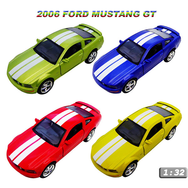 Robetoy Bilar Cars 61150 13cm metall 1:32 Ford Mustang GT 2006 4. Gul