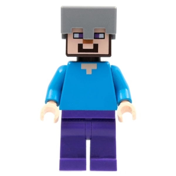 Lego Figur Minecraft Steve Helmut hjälm  LF24-16A