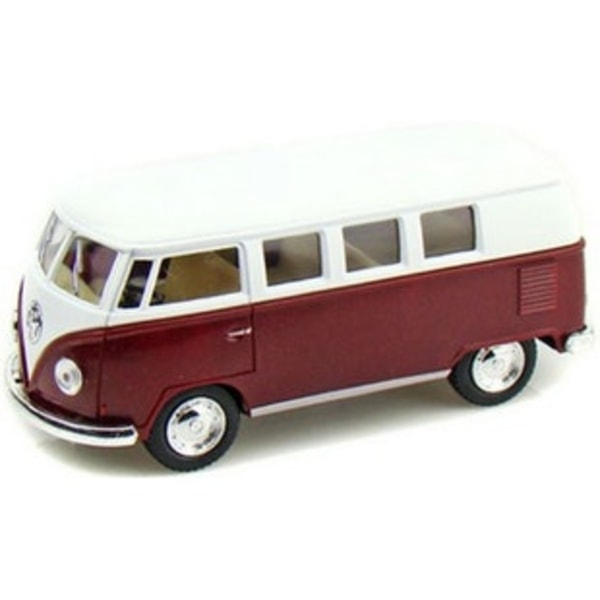 Cars Bilar 1962 Volkswagen VW Buss 61935 1:64 metall 6cm Vinröd