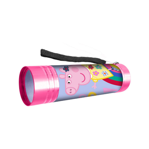 Peppa Pig Greta Gris Alu Torch Ficklampa Flashlight LED 9cm ROSA
