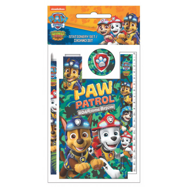 Nickelodeon Paw Patrol Pyssel Skrivset 5 delars Dino Resque