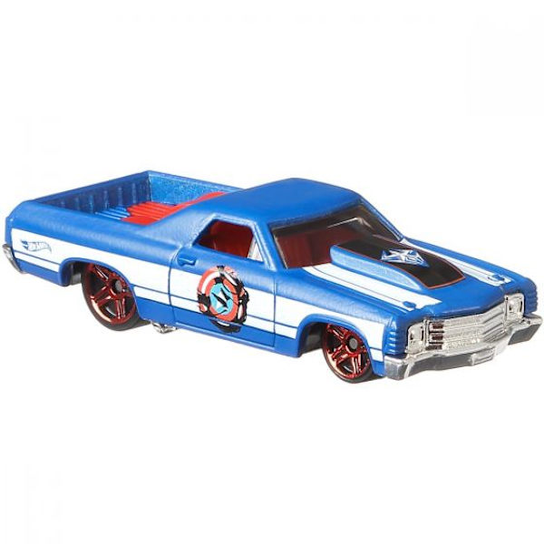 Hot Wheels Cars Bilar metall 7cm Marvel Spider-man Captain Ameri