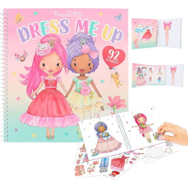 Leksaker Målarbok Pysselbok Princess MIMI Dress me up 92 sticker