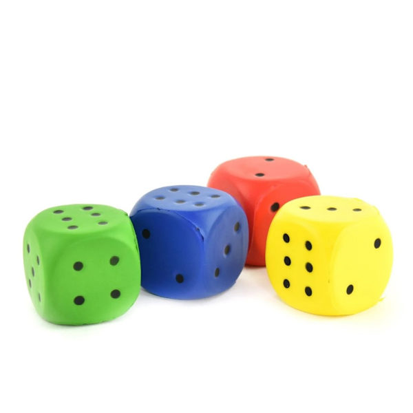 Leksaker 49416 Robetoy Tärning Dice Soft mjuk Plush 4cm Välj! 2.BLå