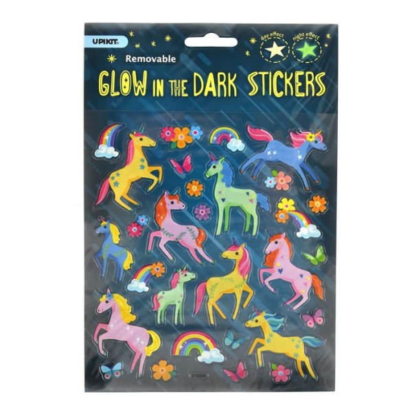 Stickers Pyssel 51072 Glow in the dark Självlysande UNICORNS 28s