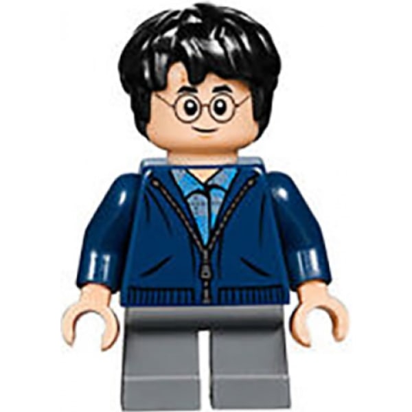Lego Harry Potter Figur Harry Potter Dark Blue Zip Up LF52 - 23