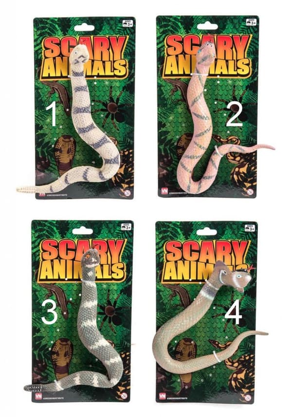 Vn Lek Animals Djur Mjuk & Stretchig 30cm ORM Välj! 2.Orangebrun