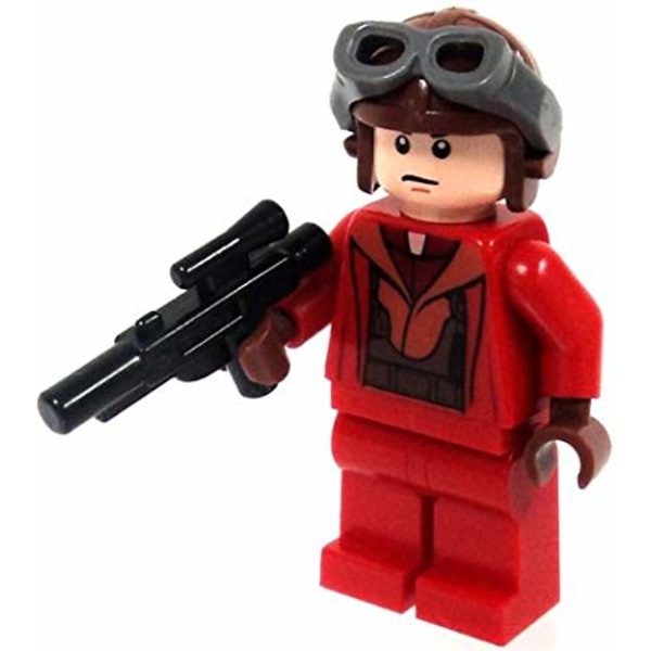 Lego Figurer Star Wars Naboo Pilot Röd Jumpsuit LF50-2
