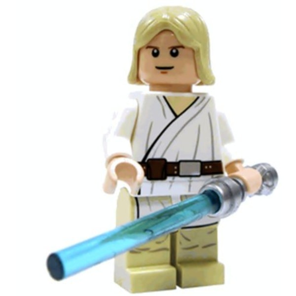 Lego Figurer Star Wars Luke 8092 med blått lasersvärd BL3-7