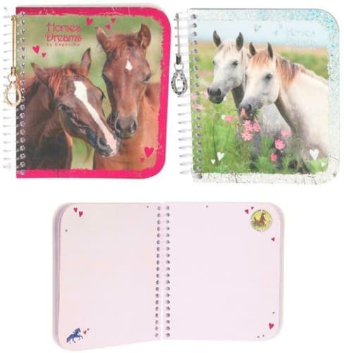 Horses Dream Häst Hästar Notebook 13x11 cm Välj 2. Vita Hästar