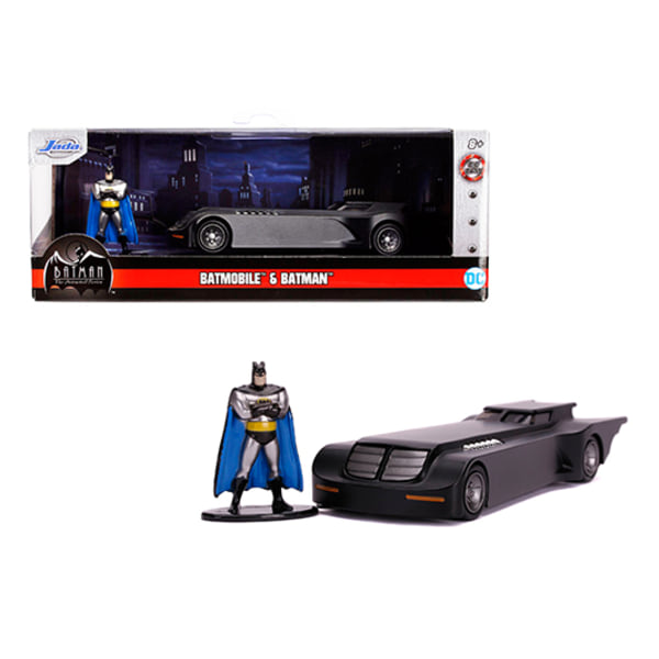 Leksaker Batman JADA Bilar Cars metall 1:32 Batmobile Flat + Fig