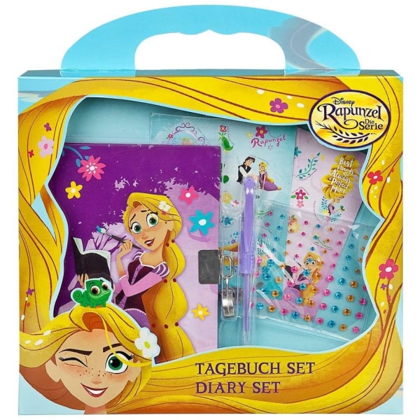 Dinotoys Disney Princess Rapunzel Diary Dagbok set med stickers