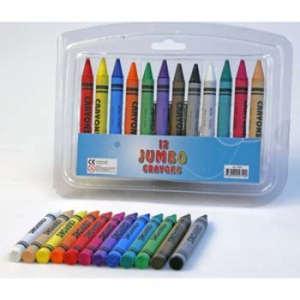 Leksaker Pyssel 1079 Kritor Jumbo Crayons 12st Färger 10cm