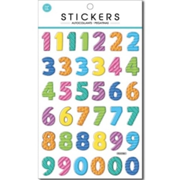Suntoys 1056 Pyssel Leksaker Stickers 37st metallic 3D-Siffror 2