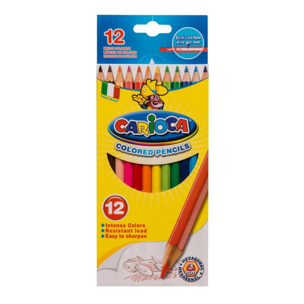 VN Leksaker Carioca Pyssel pennor - 12st Färgpennor 3mm