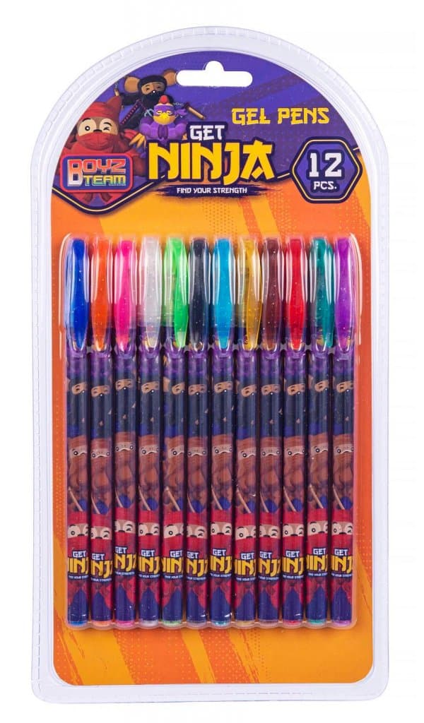 Leksaker Pyssel Get Ninja Pyssel Pennor Gelpennor 12-Pack