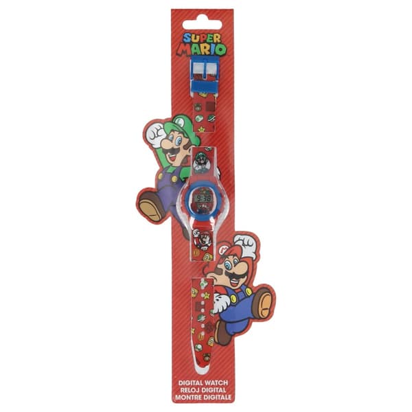 Super Mario Watch 4234 Armbandsur Luigi Mario Klocka Digital Röd