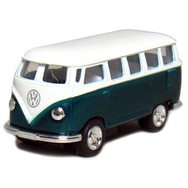 Cars Bilar 1962 Volkswagen VW Buss 61935 1:64 metall 6cm Grön