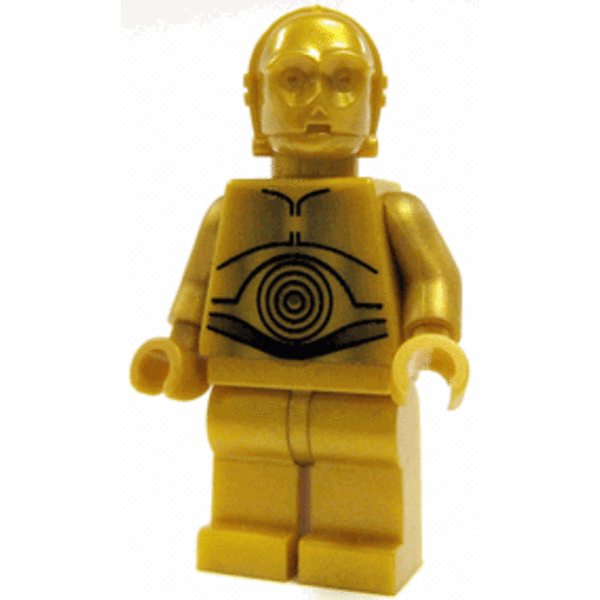 Lego Figurer Star Wars C-3po Mörkguld klassisk LF50-47