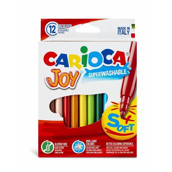 Pyssel Pennor 40614 Carioca 12-Pack Tuschpennor Soft tip