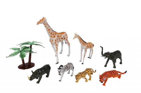 Simba Wild Animals Safari Vilda Djur 7-Pack Giraff Zebra mfl 499