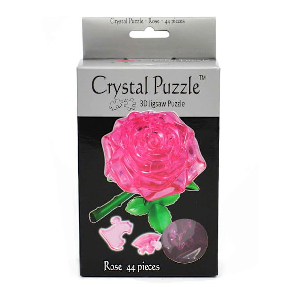 Robetoy Crystal Puzzle Pussel 3D ROSA Rose Ros 44st bitar