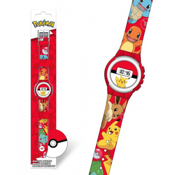 Pokemon 4374 Armbandsur Watch Klocka Digital Röd 22cm